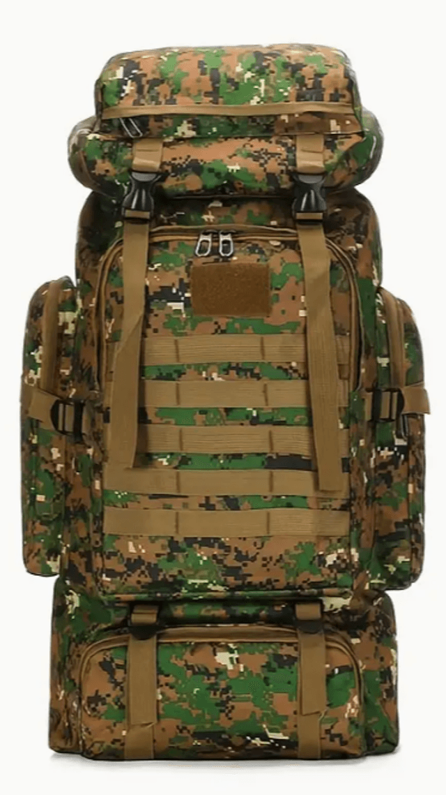 95 Litre Military Backpack - Green Camo