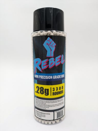 Rebel Precision 6mm BBs 3300ct Bottle - 0.28g