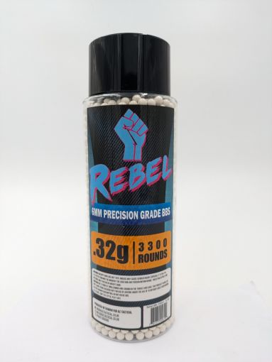 Rebel Precision 6mm BBs 3300ct Bottle - 0.32g